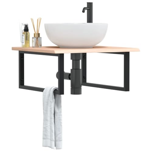 Xichuzi Waschtischplatte mit Halterung Stahl und Massivholz Eiche, Arbeitsplatte, Holzplatte, Schreibtischplatte, Waschtischplatte, Küchenarbeitsplatte - 3302629 Xichuzi Waschtischplatte mit Halterung Stahl und Massivholz Eiche, Arbeitsplatte, Holzplatte, Schreibtischplatte, Waschtischplatte, Küchenarbeitsplatte - 3302629 von Xichuzi