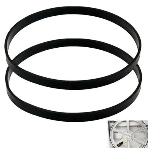 2 Stück Bandsäge Gummireifen Holzbearbeitungs Ersatzteile, Bandsägen Gummiband für 1400mm 1425mm Draper Einhell Scheppach HBS20-Bandsäge-Scrollrad (Größe: 8 inch) von Xiciki