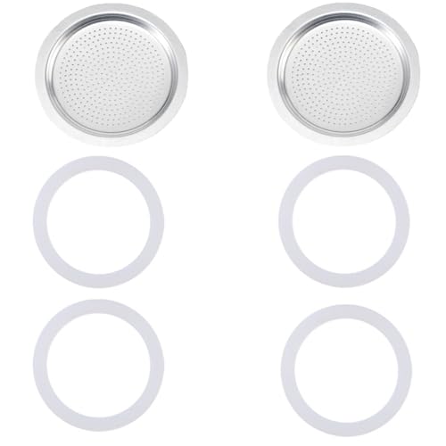 6 Stück Dichtung für 6 Tassen Espressokocher Mokkakanne Zubehör Dichtung für Bialetti Lebensmittelqualität Silikondichtung Ersatzdichtung für Kaffeemaschinen 2 Filter und 4 Silikondichtung für 6 Stück Dichtung für 6 Tassen Espressokocher Mokkakanne Zubehör Dichtung für Bialetti Lebensmittelqualität Silikondichtung Ersatzdichtung für Kaffeemaschinen 2 Filter und 4 Silikondichtung für von Xiciki