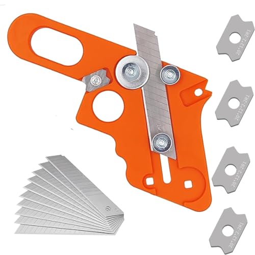 Furnierkantenschneider, Kantenhobel für Umleimer, Kantenhobel für Umleimer Edge Banding Trimmer mit 10 Ersatzklingen, Fasenhobel,Handschneidewerkzeug für Holzkantenbänder Furnierkantenschneider, Kantenhobel für Umleimer, Kantenhobel für Umleimer Edge Banding Trimmer mit 10 Ersatzklingen, Fasenhobel,Handschneidewerkzeug für Holzkantenbänder von Xiciki