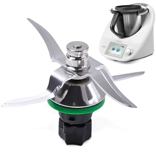 Messer für Thermomix TM5 und Thermomix TM6, Ersatzklinge für Vorwerk Küchenmaschine,Zubehör für Thermomix messer TM5 TM6,Edelstahlklinge für Hacken und Mischen,Silberfarben Messer für Thermomix TM5 und Thermomix TM6, Ersatzklinge für Vorwerk Küchenmaschine,Zubehör für Thermomix messer TM5 TM6,Edelstahlklinge für Hacken und Mischen,Silberfarben von Xiciki