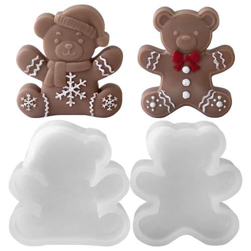 Xidmold 2 Stück Bär Kerze Silikonform ,tiere Kerzenform, Weihnachten DIY Silikon Kerzen Gießform für die Herstellung von Seife, Schokolade,Gips, Sojawachs Kerzen, Epoxidharz Handwerk Xidmold 2 Stück Bär Kerze Silikonform ,tiere Kerzenform, Weihnachten DIY Silikon Kerzen Gießform für die Herstellung von Seife, Schokolade,Gips, Sojawachs Kerzen, Epoxidharz Handwerk von Xidmold