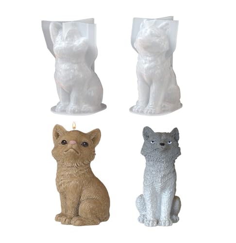 Xidmold 2 Stück Kerzen Formen Silikon 3D Tiere, Wölfe Fuchs Wolf Silikonform für Fondant, Schokolade, Epoxidharz, Sojawachs Kerzen, Seife, Gips, Handwerk Xidmold 2 Stück Kerzen Formen Silikon 3D Tiere, Wölfe Fuchs Wolf Silikonform für Fondant, Schokolade, Epoxidharz, Sojawachs Kerzen, Seife, Gips, Handwerk von Xidmold