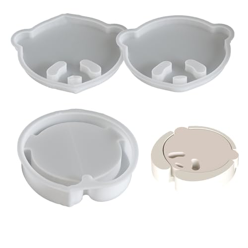 Xidmold 3 PCS 3D Silikon Untersetzer Formen Harz Gießen Untersetzer Formen Epoxidharz Untersetzer Form geeignet für DIY Handwerk Untersetzer Schüssel Matten Home Decorationon von Xidmold