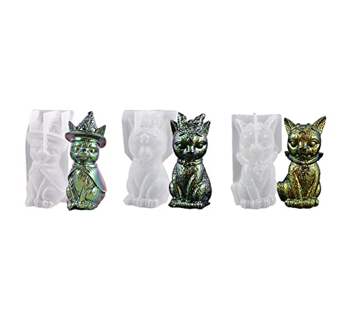 Xidmold 3 STK 3D Katze Silikonform Epoxidharz Harz Gießform Katze Kerzenform Seifenform Katze Harz Form für Sojawachs Kerzenherstellung, Seife, Figur, Handwerk Ornamente Xidmold 3 STK 3D Katze Silikonform Epoxidharz Harz Gießform Katze Kerzenform Seifenform Katze Harz Form für Sojawachs Kerzenherstellung, Seife, Figur, Handwerk Ornamente von Xidmold