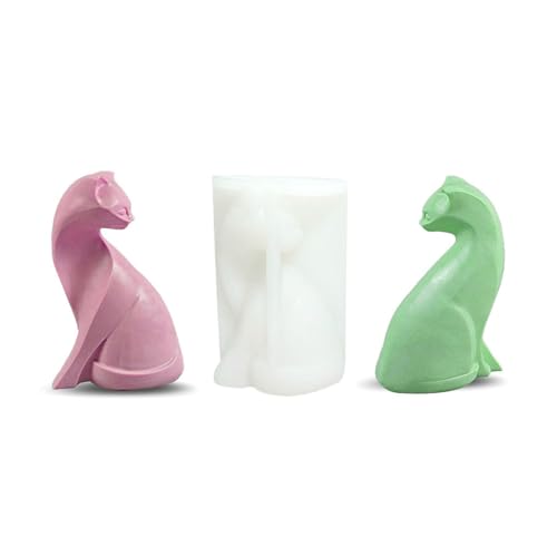 Xidmold 3D Katze Silikonform Kerzenform Seifenform Katze Silikon Formen Tier Backform für Schokolade, Tortendeko, Seife, Sojawachs Kerzen, Handwerk Dekoration Xidmold 3D Katze Silikonform Kerzenform Seifenform Katze Silikon Formen Tier Backform für Schokolade, Tortendeko, Seife, Sojawachs Kerzen, Handwerk Dekoration von Xidmold