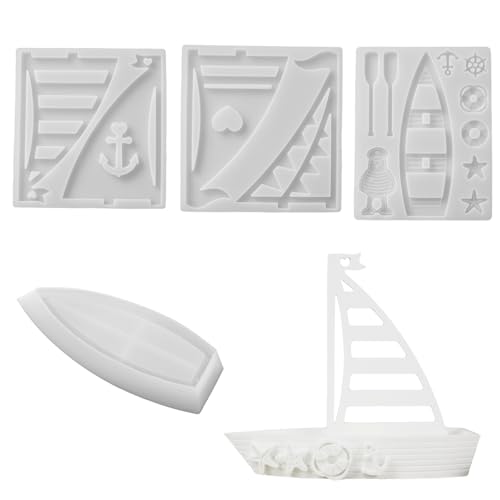 Xidmold 4er Set Segelboot Silikonformen,Segelboot Kerzenformen, Maritime Gießformen für Kerzenhalter & Deko – Formen für Stabkerzen, Teelichter & Gips | DIY Sommerdekoration Xidmold 4er Set Segelboot Silikonformen,Segelboot Kerzenformen, Maritime Gießformen für Kerzenhalter & Deko – Formen für Stabkerzen, Teelichter & Gips | DIY Sommerdekoration von Xidmold