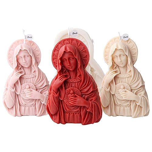 Xidmold Heilige Maria Silikonform Kerzenform, Madonna Maria Mutter Gottes Kerzengießform, Kerze Form Gießform Für Kerzen Machen, Statue, Handwerk Ornamente Xidmold Heilige Maria Silikonform Kerzenform, Madonna Maria Mutter Gottes Kerzengießform, Kerze Form Gießform Für Kerzen Machen, Statue, Handwerk Ornamente von Xidmold