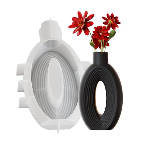 Xidmold Nordisch Vase Silikonform Groß, Silikon Gießform Blumenvase, Boho Vase Epoxidharz Formen für Vasen Dekorativen Ornamenten (C) von Xidmold