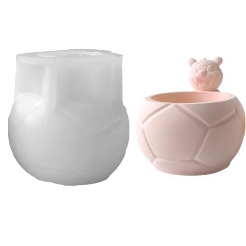 Xidmold Vogel Form Beton Blumentopf Silikonform Tier Sukkulenten Pflanzgefäß Topf Vase Formen,DIY Sukkulenten Topf Beton Pflanzgefäß Gips Zement Formen (B) von Xidmold