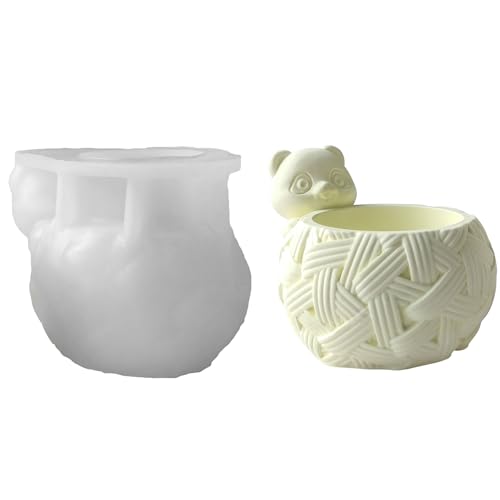 Xidmold Vogel Form Beton Blumentopf Silikonform Tier Sukkulenten Pflanzgefäß Topf Vase Formen,DIY Sukkulenten Topf Beton Pflanzgefäß Gips Zement Formen (C) von Xidmold