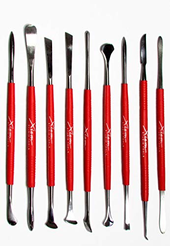 Xiem Studio Tools - Rot Tonkünstlerwerkzeuge - Tonmodellierwerkzeuge - 0.17 pounds - Modellierung Xiem Studio Tools - Rot Tonkünstlerwerkzeuge - Tonmodellierwerkzeuge - 0.17 pounds - Modellierung von Xiem Tools