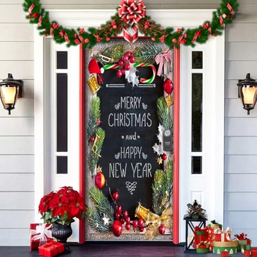2025 Weihnachten und Halloween Haustür-Dekoration, 90 Stile, 89 x 200 cm, Halloween, elastischer Stoff, dehnbar, dehnbar, Türabdeckung, gruseliges Haus, Wand, Garage, Spukabdeckungen, hängende 2025 Weihnachten und Halloween Haustür-Dekoration, 90 Stile, 89 x 200 cm, Halloween, elastischer Stoff, dehnbar, dehnbar, Türabdeckung, gruseliges Haus, Wand, Garage, Spukabdeckungen, hängende von Xifyjus