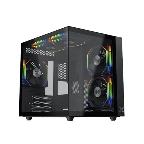 Xigmatek Boitier Mini Tour Micro ATX Aqua M Lite Avec panneaux vitrés (Noir) von Xigmatek