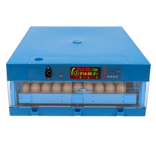 Brutautomat Vollautomatisch,Inkubator KapazitäT Etwa 64 Eier,Brutmaschine Einstellbare Temperatur 0-99℃,Automatischer HüHnerbrutkasten Zum AusbrüTen Von Enten Und GäNseeiern 48*48*21Cm von Xigner