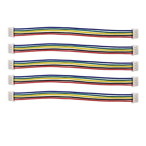 Xihe Kabelstecker 10/10 stücke Mini Micro jst 1,25mm 5 pin doppelt Ende/weibliche zu weiblichen steckhäfen stecker mit drahtkabel 10mm 15mm 20mm 30mm (Color : 10 cm, Package : 10 Pcs) von Xihe