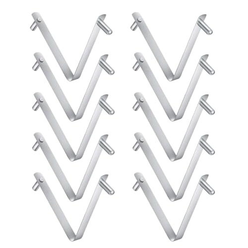 Xiixuuj Poolbürsten-Clips für Stange, Edelstahlklemme für Blätter, Rechen, Doppelstift, V-Form, Pool-Clips für die Reinigung von Bürsten, Wänden, Teichen, Blättern, Skimmer, tägliche Wartung Xiixuuj Poolbürsten-Clips für Stange, Edelstahlklemme für Blätter, Rechen, Doppelstift, V-Form, Pool-Clips für die Reinigung von Bürsten, Wänden, Teichen, Blättern, Skimmer, tägliche Wartung von Xiixuuj