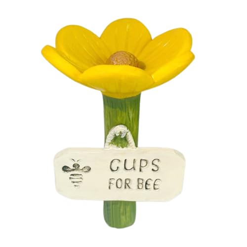 Xiixuuj Schmetterlings-Bewässerungsstation, blumenförmige Garten- -Trinkbecher, hygienisch, bunt, durstige Bestäuber, Futterbecher für Garten, Rasen, Terrasse, Bauernhof, Weg von Xiixuuj