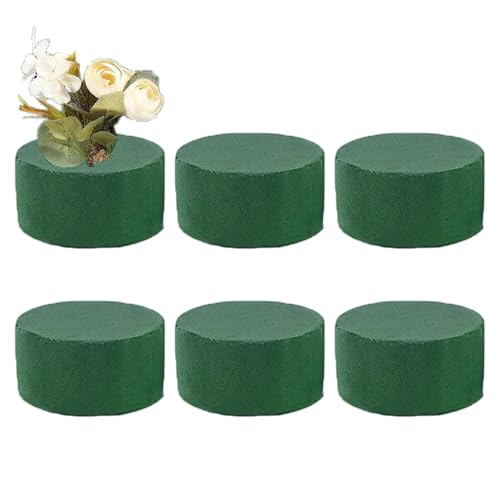 Xijobido 6/12 Stück Steckschaum Set, Blumensteckschaum Zylinder, 8x4cm, Rund, Schneidbar, Nasssteckschaum, Grün, Hochzeiten, Geburtstage, Partys Xijobido 6/12 Stück Steckschaum Set, Blumensteckschaum Zylinder, 8x4cm, Rund, Schneidbar, Nasssteckschaum, Grün, Hochzeiten, Geburtstage, Partys von Xijobido