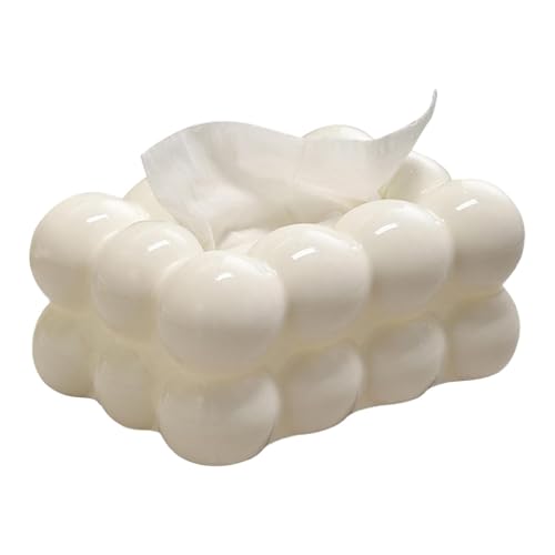 Taschentuchbox Bubble | Kreative Taschentuchbox | Zuckerwatte Tissue Box | Marshmallows Rechteckiger Taschentuchspender | Haushalts Wohnzimmer Papier Aufbewahrungsbox von Xijobido