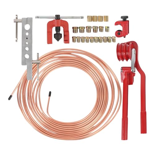 Xijobido Bremsleitung Aufweitungswerkzeug - Metallrohr Bearbeitungsset | Rohr Aufweitwerkzeug Für Kühlung Sanitär Industrie Autoreparatur Motorrad Installation Xijobido Bremsleitung Aufweitungswerkzeug - Metallrohr Bearbeitungsset | Rohr Aufweitwerkzeug Für Kühlung Sanitär Industrie Autoreparatur Motorrad Installation von Xijobido