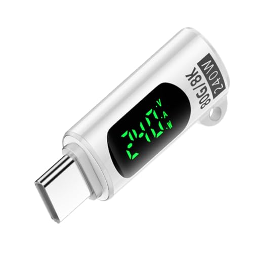 Xijobido Datenübertragungsanschluss, Digitalanzeigeadapter | USB4.0 Schneller Ladegerät mit digitalem Display - Vollfunktions -Ladeüberwachungswandler für PC -Laptop -Tablet -Telefon Xijobido Datenübertragungsanschluss, Digitalanzeigeadapter | USB4.0 Schneller Ladegerät mit digitalem Display - Vollfunktions -Ladeüberwachungswandler für PC -Laptop -Tablet -Telefon von Xijobido