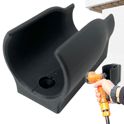 Xijobido Gartenschlauchhalter,Wandhalterung für Schlauchaufsätze im Freien - Sicherer Halter für Zubehör und Düsen Gartenarbeit Rasen von Xijobido