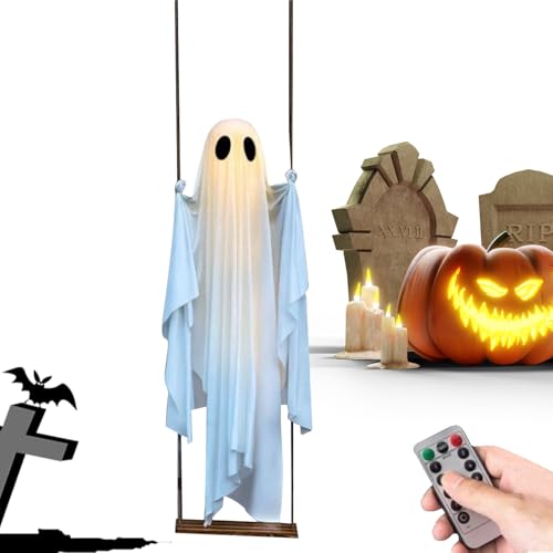 Xijobido - Gruselige -Deko Mit LED-Beleuchtung,Fernbedienung Für Partys Garten Haus Innen Außen Haustür,Wege Und Gruselhaus Xijobido - Gruselige -Deko Mit LED-Beleuchtung,Fernbedienung Für Partys Garten Haus Innen Außen Haustür,Wege Und Gruselhaus von Xijobido
