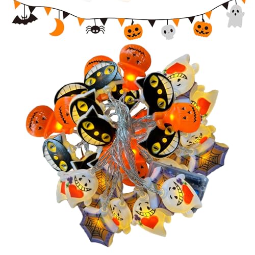 Xijobido Halloween Deko Lichterkette, wasserdichte Halloween Lichterketten, Wetterfeste Dekorationsbeleuchtung Für Baum Garten Terrasse Xijobido Halloween Deko Lichterkette, wasserdichte Halloween Lichterketten, Wetterfeste Dekorationsbeleuchtung Für Baum Garten Terrasse von Xijobido