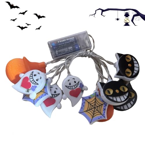 Xijobido Halloween Lichterkette Für Draußen | Festlichkeiten Lichterkette,Wetterfeste Dekorationsbeleuchtung Für Baum Garten Terrasse Xijobido Halloween Lichterkette Für Draußen | Festlichkeiten Lichterkette,Wetterfeste Dekorationsbeleuchtung Für Baum Garten Terrasse von Xijobido