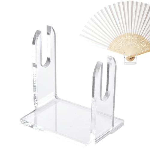 Xijobido Klappbarer Fächerständer - Fächerständer | Klare Acryl Aufbewahrung Wohnzimmer Schreibtisch Dekoration von Xijobido