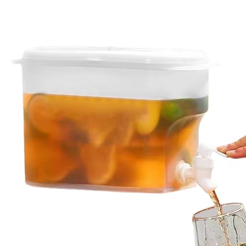 Xijobido Kühlschrank Wasserspender - Fruchtgetränk Spender Getränkebehälter - 2800ml Großvolumen Krug für Erfrischende Getränke Fruchttee Zitronentee von Xijobido