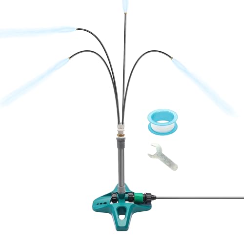 Xijobido Outdoor Sprühnebelanlagen Zur Terrassenkühlung - Stand Sprühnebel Spiel Sprinkler | Outdoor Kühlanlage Für Camping Garten Terrasse Pool Kinderbereich Und Sonnenbaden von Xijobido