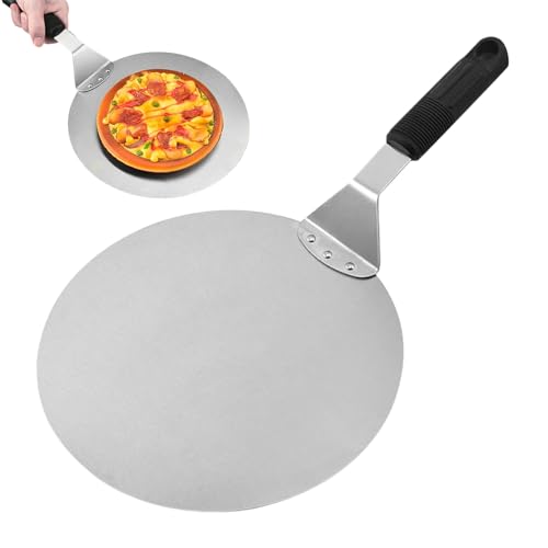 Xijobido Pizza Peel,Edelstahl Pizzawender & Servierschaufel - Runder Teigschaber Brotschaufel Für Küche Restaurant Haushaltsbäckerei Heimbacken Xijobido Pizza Peel,Edelstahl Pizzawender & Servierschaufel - Runder Teigschaber Brotschaufel Für Küche Restaurant Haushaltsbäckerei Heimbacken von Xijobido