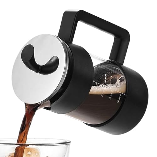 Xijobido Press Coffee Maker 1000ml,Glas Kaffeepresse - Tropffrei Tragbar Für Zuhause Küche Party Arbeitsplatz Xijobido Press Coffee Maker 1000ml,Glas Kaffeepresse - Tropffrei Tragbar Für Zuhause Küche Party Arbeitsplatz von Xijobido