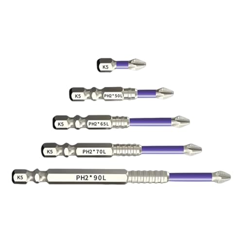 Xijobido Schraubendreher-Bit-Set | K5 Magnetisches elektrisches Kreuz-Schraubendreher-Set, rostfreies Reparaturwerkzeug für Ratschenschlüssel, Zuhause, Automobil, Elektriker, Mechaniker, Xijobido Schraubendreher-Bit-Set | K5 Magnetisches elektrisches Kreuz-Schraubendreher-Set, rostfreies Reparaturwerkzeug für Ratschenschlüssel, Zuhause, Automobil, Elektriker, Mechaniker, von Xijobido