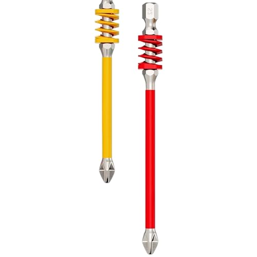 Xijobido Schraubendreher-Bitsatz,2-teiliger Schraubbit-Set | Rutschfeste Spitzen mit Feder für Elektriker, Haushalt, Handwerk, Wartung, Holz, und Möbel Xijobido Schraubendreher-Bitsatz,2-teiliger Schraubbit-Set | Rutschfeste Spitzen mit Feder für Elektriker, Haushalt, Handwerk, Wartung, Holz, und Möbel von Xijobido