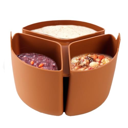 Xijobido Slow Cooker Divider – Wiederverwendbare Antihaft-Kocheinsatz – hitzebeständige faltbare -Trennwand, Kochzubehör, Küchenhelfer für Camping, Mahlzeiten, Suppenaufbewahrung von Xijobido