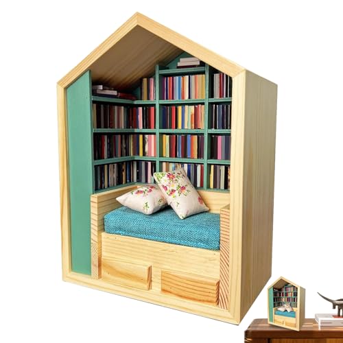 Xijobido Stress Bücherregal,Mini Bücherregal Fidget | Mit 200 Büchern 2 Kissen Deko Für Schlafzimmer Wohnzimmer Schreibtisch Kinderzimmer Nachttisch Xijobido Stress Bücherregal,Mini Bücherregal Fidget | Mit 200 Büchern 2 Kissen Deko Für Schlafzimmer Wohnzimmer Schreibtisch Kinderzimmer Nachttisch von Xijobido