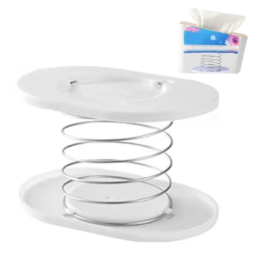 Xijobido Tissue Box Spring, Gewebefeenhalterung | Automatisches Heben von Stretterngewebe -Pusher Lifter Feder - Platz sparende Autotuch -Handtuch -Spenderhalter für Schlafzimmer, Wohnzimmer von Xijobido