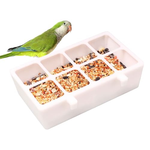 Xijobido Vogelfutterstelle,8-Fach Auslaufsicheres Vogelfutterhaus | Haustierzubehör Für Trinken An Vogelhaus Voliere Sowie Auf Balkon Terrasse Garten Vorgarten Bei Wandmontage Innen Und Xijobido Vogelfutterstelle,8-Fach Auslaufsicheres Vogelfutterhaus | Haustierzubehör Für Trinken An Vogelhaus Voliere Sowie Auf Balkon Terrasse Garten Vorgarten Bei Wandmontage Innen Und von Xijobido