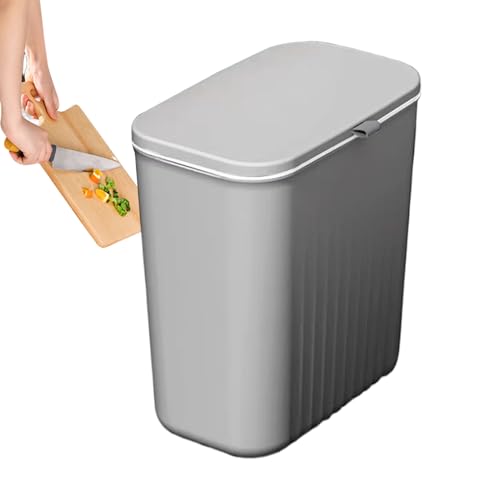 Xijobido Wand Mülleimer Für Badezimmer | Küchenmülleimer Mit Deckel,Geruchsneutraler Mülleimer Abfallbehälter Für Müll Badezimmer Wohnheim Küche Waschraum Büro Unter | Waschküche Küche Büro Xijobido Wand Mülleimer Für Badezimmer | Küchenmülleimer Mit Deckel,Geruchsneutraler Mülleimer Abfallbehälter Für Müll Badezimmer Wohnheim Küche Waschraum Büro Unter | Waschküche Küche Büro von Xijobido