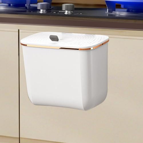 Xijobido Wandmontierter Mülleimer,Abfalleimer Mit Deckel Für Türmontage | Platzsparender Behälter Mit Müllbeutelhalter Für Küche,Für Schrank Und Küche Xijobido Wandmontierter Mülleimer,Abfalleimer Mit Deckel Für Türmontage | Platzsparender Behälter Mit Müllbeutelhalter Für Küche,Für Schrank Und Küche von Xijobido