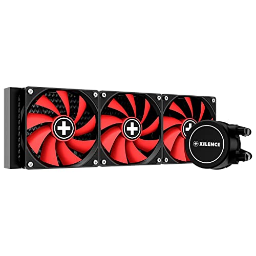 Xilence LQ360 AMD und Intel AiO 360mm Wasserkühlung, 3x 120mm PWM Lüfter, 400W TDP, rot/schwarz von Xilence