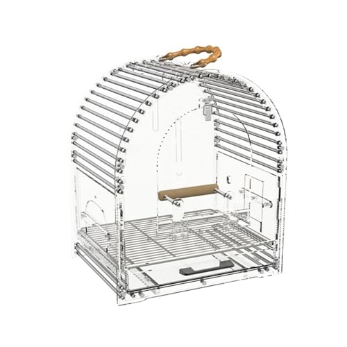 Vogelkäfig Transparenter Vogelkäfig aus Acryl for Betrachten von Vogelkäfigen mit großer Kapazität for den Heimgebrauch, Papageienkäfig von Xilin-872