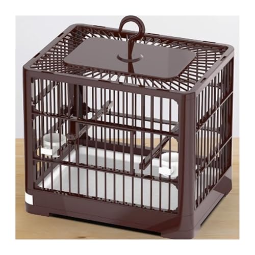 Vogelkäfig Vogelkäfig Papagei Home Großer Zucht Spezieller tragbarer Take-Out-Beobachtungskäfig(Bruin) von Xilin-872
