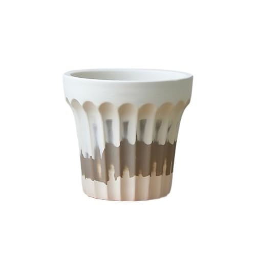 Xilin-872 Pflanztopf Creative Home High-End-Blumentopf Keramiktopf Keramik Blumentopf Nordische Mischfarbe Grobkeramik Blumenübertopf von Xilin-872