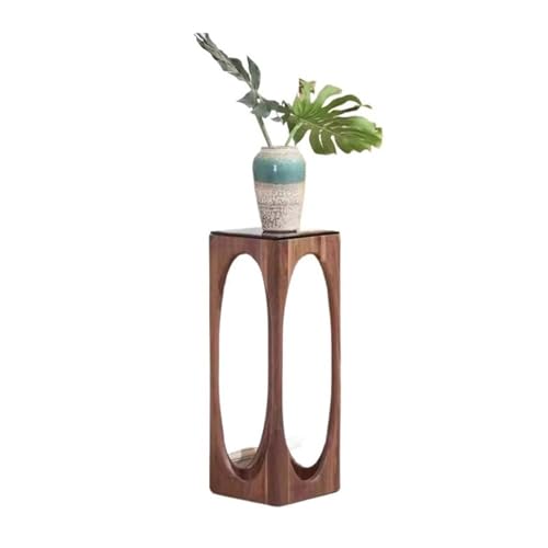 Xilin-872 Vase Podest Stand Bodenstehendes Blumenregal aus Marmor und schwarzem Walnussholz for das Wohnzimmer, for die Bonsai-Basis im Innenbereich Bonsai-Basis(Groß) von Xilin-872