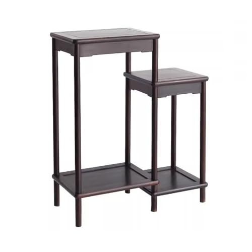 Xilin-872 Vase Podest Stand Chinesisches Blumenregal for den Innenbereich, Redwood High Low Kombination Bonsai-Basis Bonsai-Basis von Xilin-872