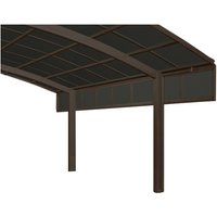 XIMAX Carport Zubehör »Seitenwand«, B x H: 6 x 99,5 cm, braun von Ximax